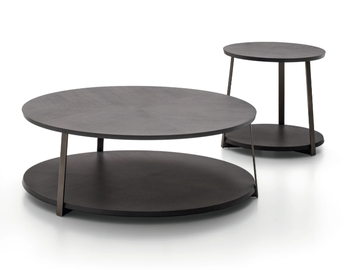 KAILUA - Wooden high side table with integrated magazine rack by Ditre Italia - view 3